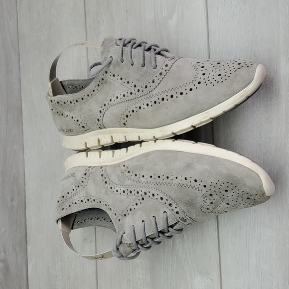 Cole Haan ZERØGRAND Womens Wingtip Oxford Comfort Suede Sneaker shoes sz9 - Picture 9 of 12